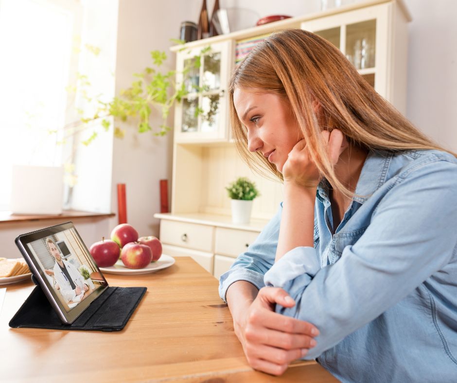 Couple discussing health